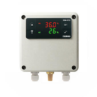 ESM3723PU, Regulator temperatury i wilgotności w obudowie hermetycznej.