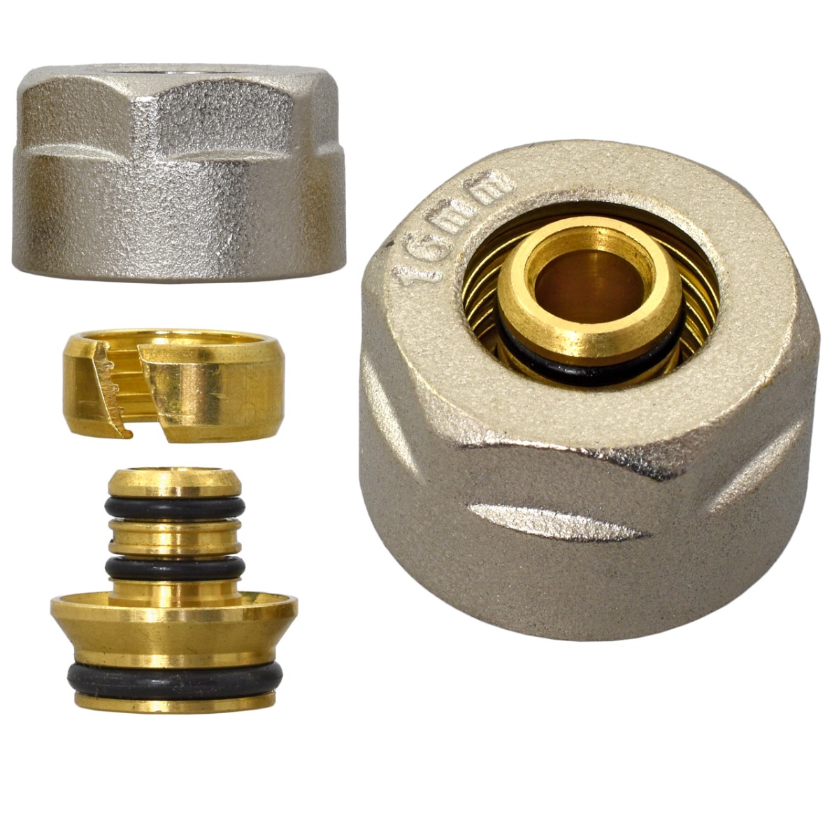 Eurokonus adapter PEX 16x3/4”