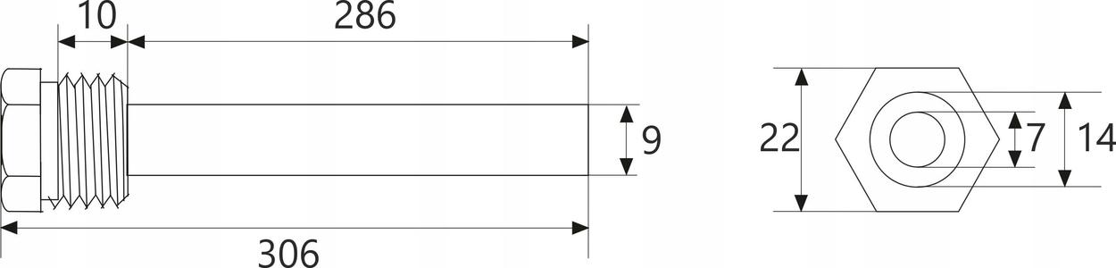 PG+króciec AISI-G1/2